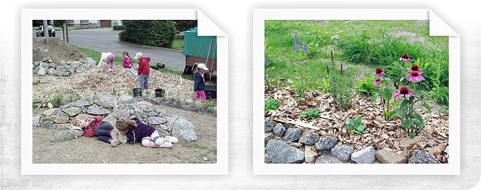 Verejná prírodné záhrada v obci Střítež u Třebíča